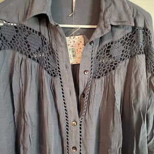Free People Button Down nwt xs